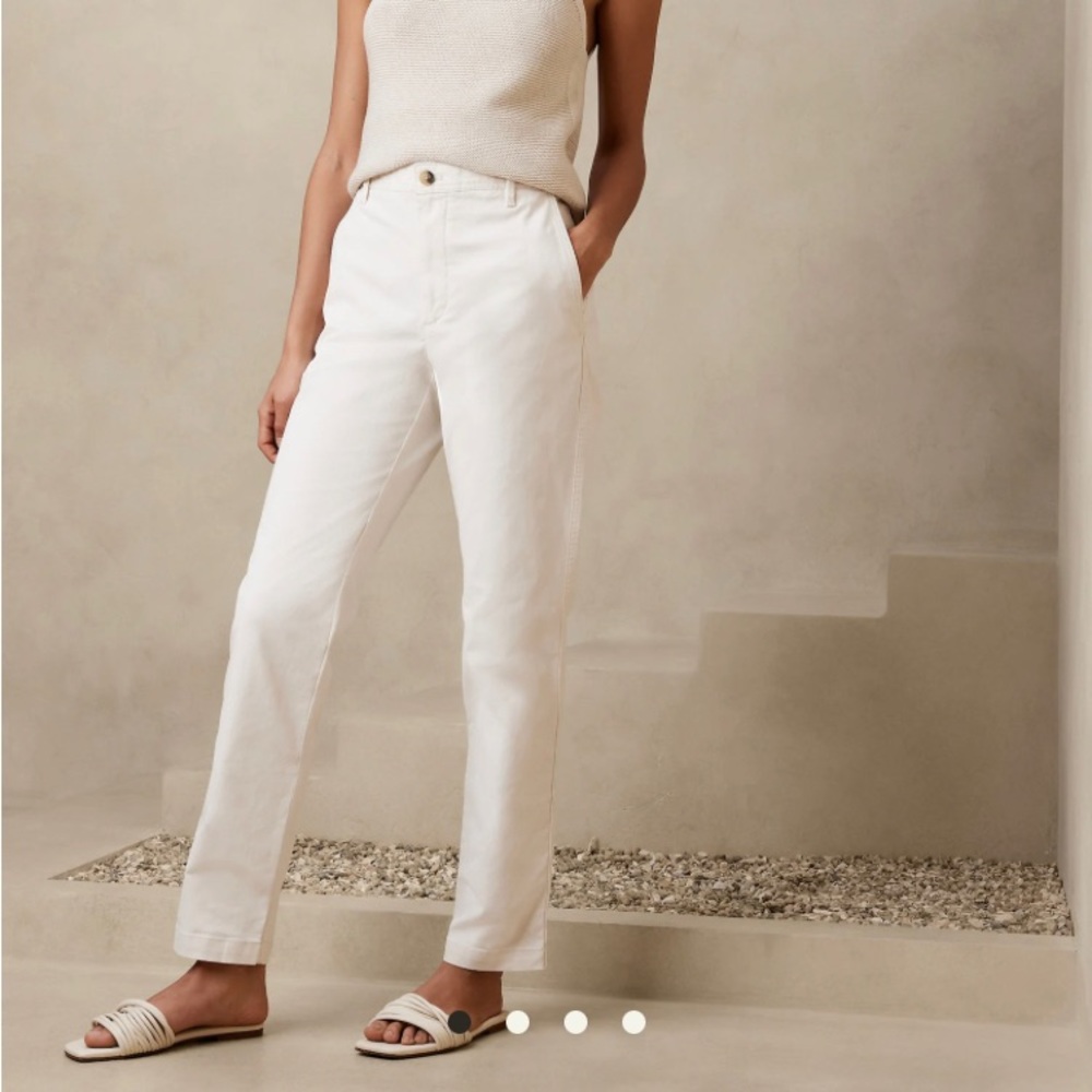 Banana Republic high rise chino - color is stone - THE first photo - brand new